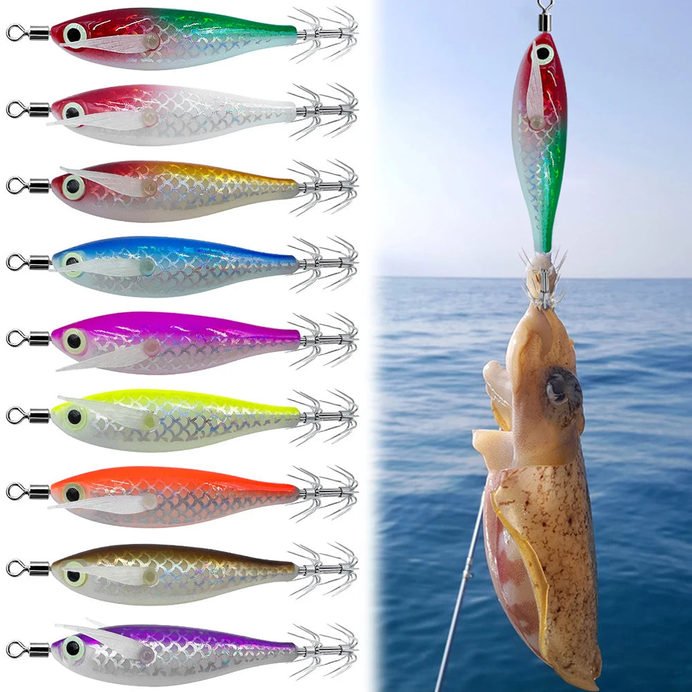 Luminous Squid Hook Squid Fishing Lure  for Night Fishing