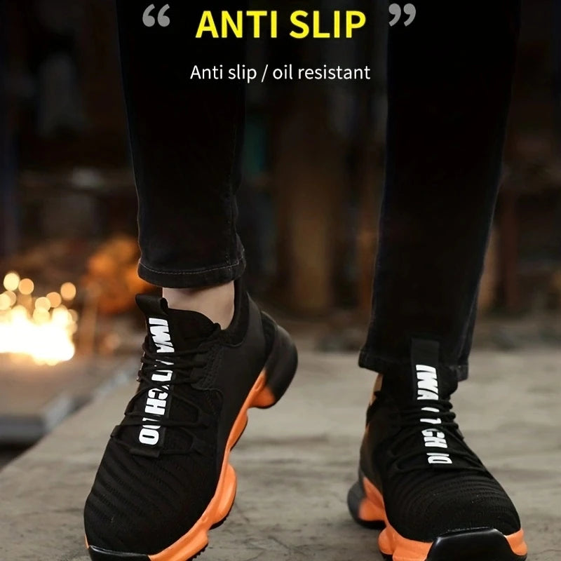 Anti-smash, anti-puncture, breathable, comfortable safety shoes