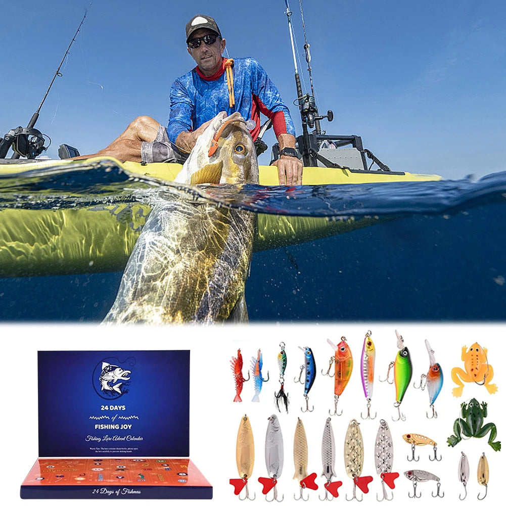 Christmas Fishing Lures Advent Calendar Creative Fishing Lures Set