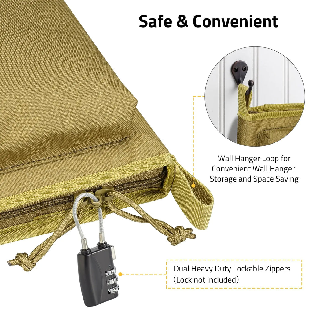 Soft Rifle Case 28 inch Gun Bag Pistol Tactical Shotguns Lockable Zipper