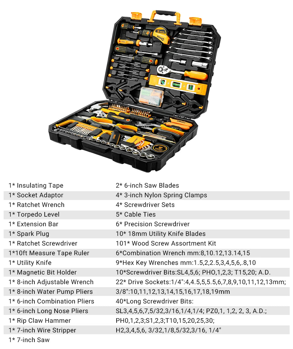 228Pcs Socket Wrench Auto Repair Tool Combination Package