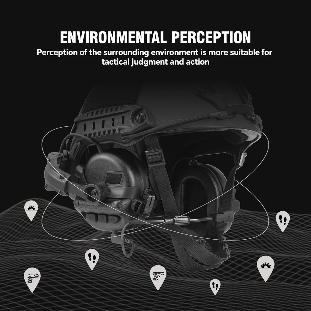 Tactical Hunting Headset Electronic Hearing Protector Active