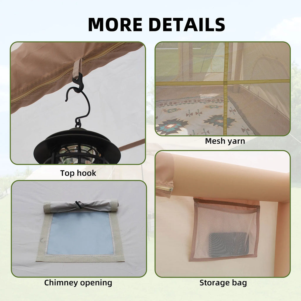 Inflatable 6 Person Camping  tent Quick Setup