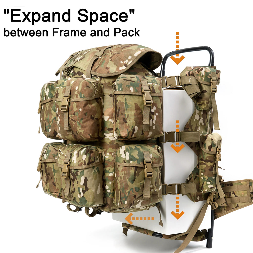 Aluminum External Frame System Large Rucksack Army Tactical Backpack frame