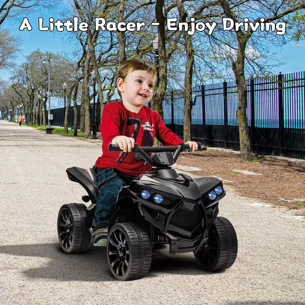 6V Ride on Toy, Kids ATV 4 Wheeler with 1.8MPH Max Speed, Music & Foot Pedal