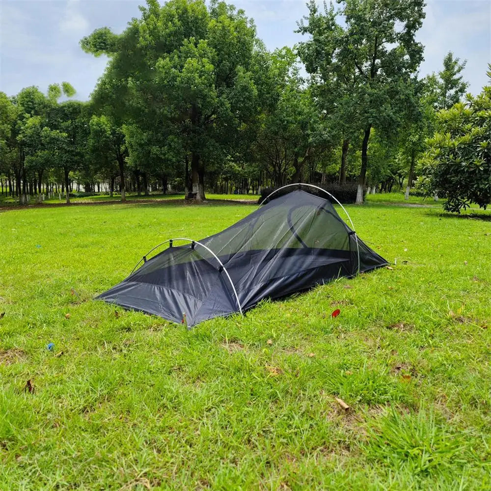 Camping Backpacking Tent 1 Person Tent Breathable Mesh Hiking Mountain Hunting Backpacking Tents To Windproof And Waterproof