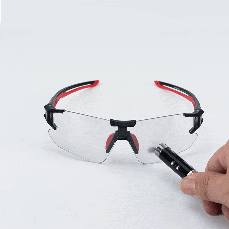 Photochromic Cycling Glasses UV400 Outdoors Sports Bicycle Sunglasses Frameless