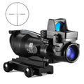 Adjustable 4x32 Red Dot 1x  4x Scope  Red Dot Tactical Scope 20mm Rail