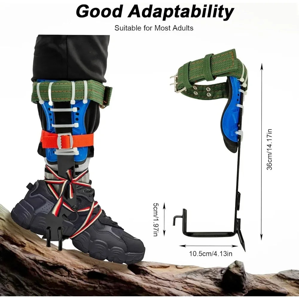 Tree Climbing Equipment Set Crampons Climbing Harness Safety Belt Spike Set 100 kg