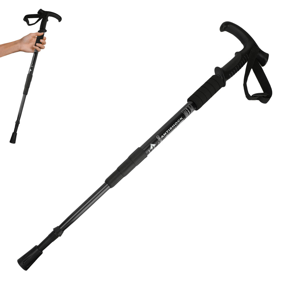 54-110cm Hiking Sticks Trekking Poles Mountaineering Telescopic Walking Stick
