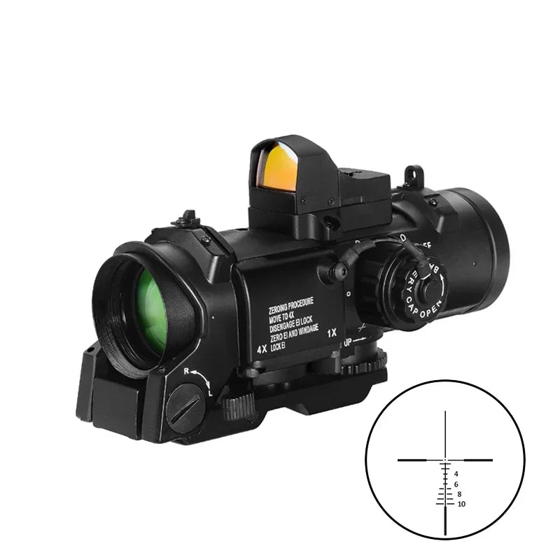 1x-4x Fixed Dual Purpose Scope  Red Dot Scope Hunting Scopes