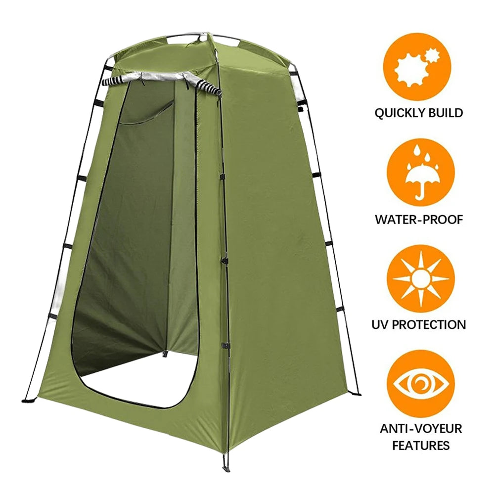 Portable Privacy Shower Tent Outdoor Waterproof Changing Room Shelter