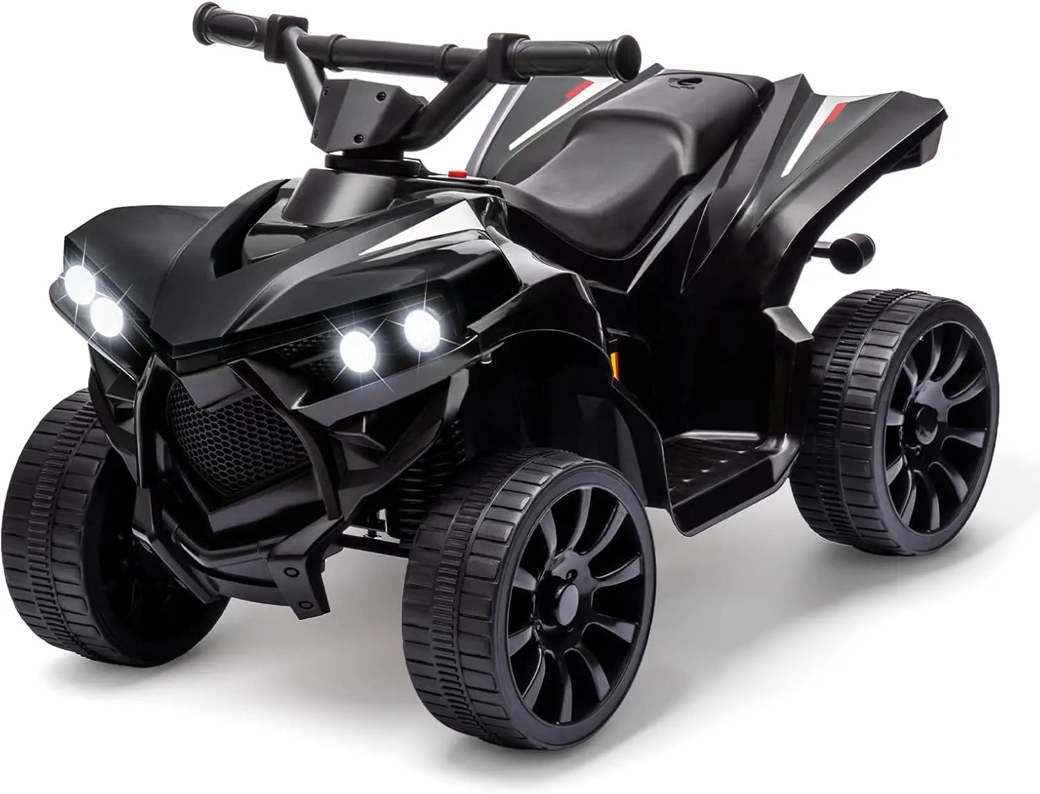 6V Ride on Toy, Kids ATV 4 Wheeler with 1.8MPH Max Speed, Music & Foot Pedal