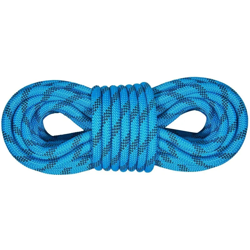 Static Climbing Rope, 64 ft Outdoor Rock Climbing Rope, 0.4'' /10mm High Strength