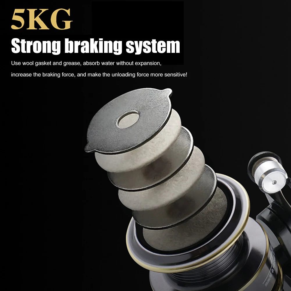 Ultra Lightweight Fishing Reel 13+1BB High Speed Gear Ratio 5.2:1 Mini Spinning Reel