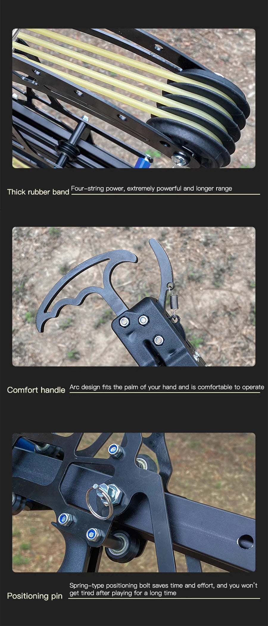 all-metal 50-round compound bow and arrow