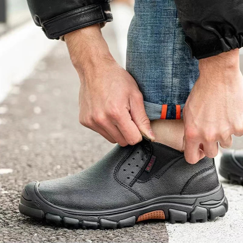 Mens Work Boots Composite Toe Safety Footwear