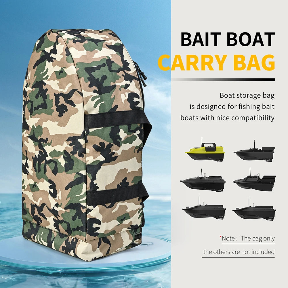 Bait Boat Carry Bag Water Repellent Fishing Tackle Bag Double Zipper