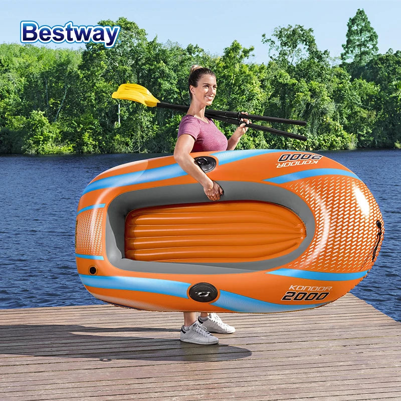 1-3 Person Heavy Duty Inflatable raft Long Lasting PVC