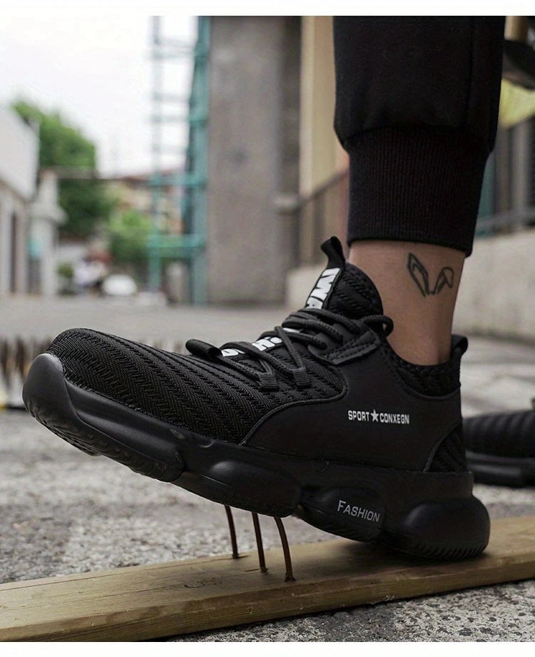 Anti-smash, anti-puncture, breathable, comfortable safety shoes