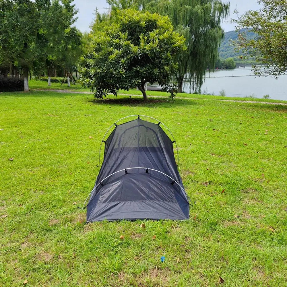 Camping Backpacking Tent 1 Person Tent Breathable Mesh Hiking Mountain Hunting Backpacking Tents To Windproof And Waterproof