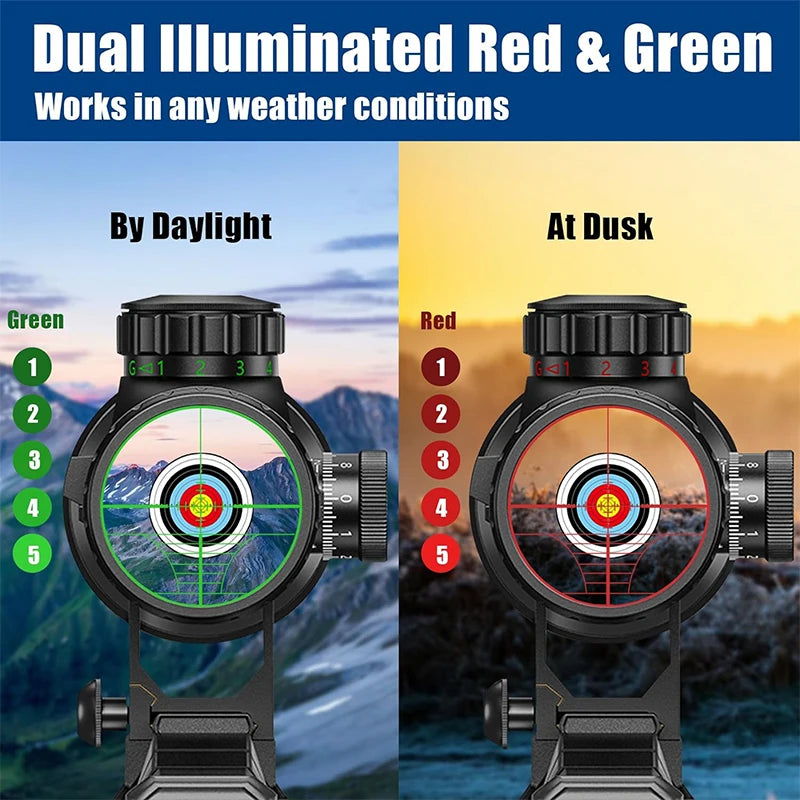 6-24x50 AOE Hunting Scopes Illuminated Red/Green Reticle