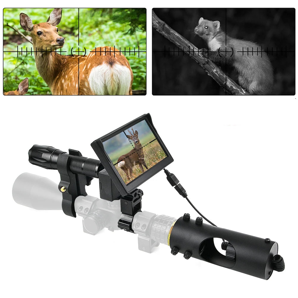 Night Vision Riflescope Hunting Scopes 850nm Infrared LED IR Waterproof Night Vision Hunting Camera