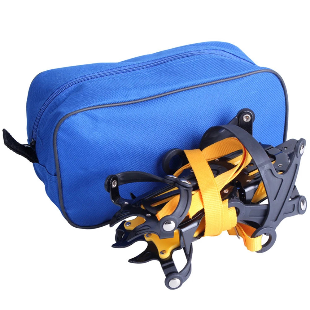 1 Pair Ice Crampons Stainless Steel 10 Teeth Snow Grips Crampons