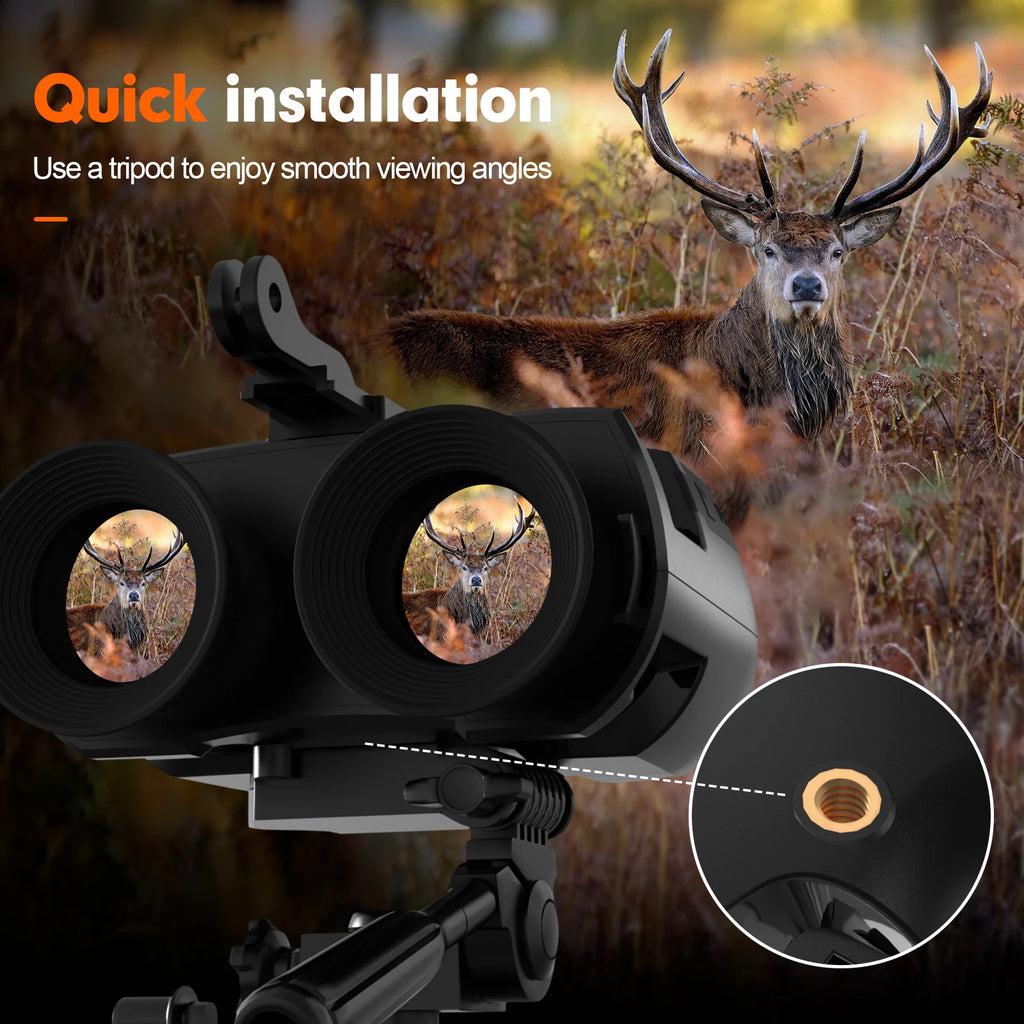 Night Vision Binoculars Featuring Adjustable Brightness 5x Zoom And 1080p