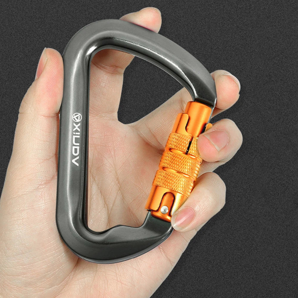 Rock Climbing Carabiner Heavy Duty Caribeaner Rappelling and Mountaineering