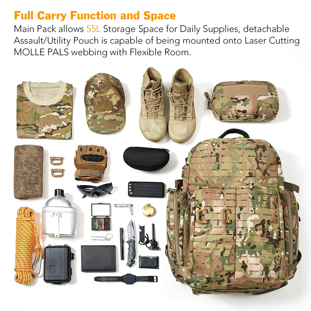 Medium Tactical  Rucksack With Hydration bag