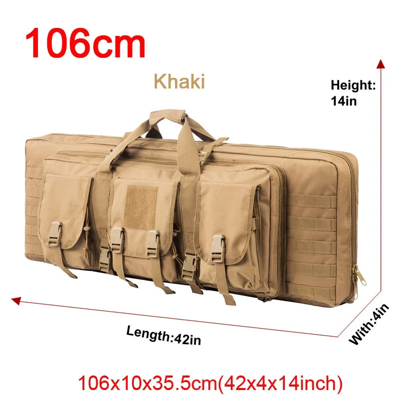 81 97 106 122cm Tactical Gun Bag Double Rifle Case