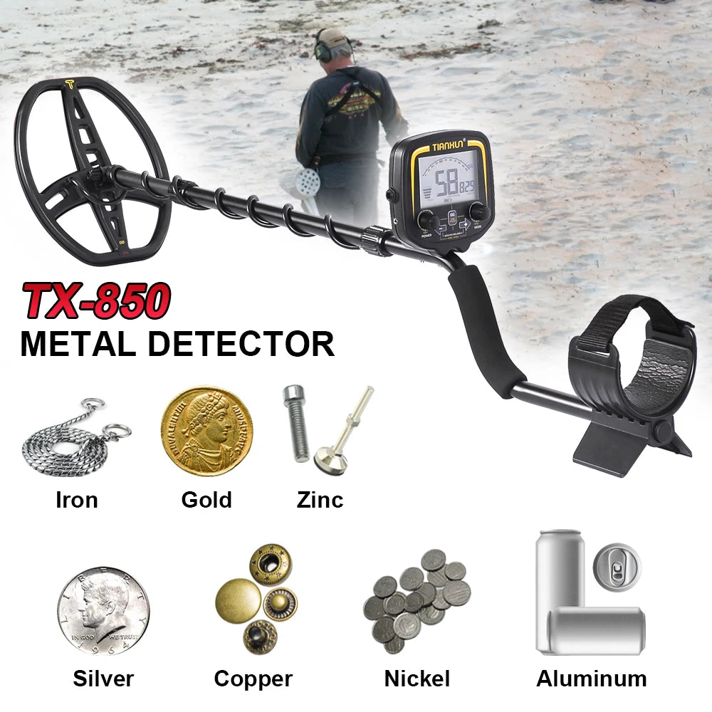 Metal Detector Professional Accuracy Scanner Search Finder Gold Detector 2.5m Depth
