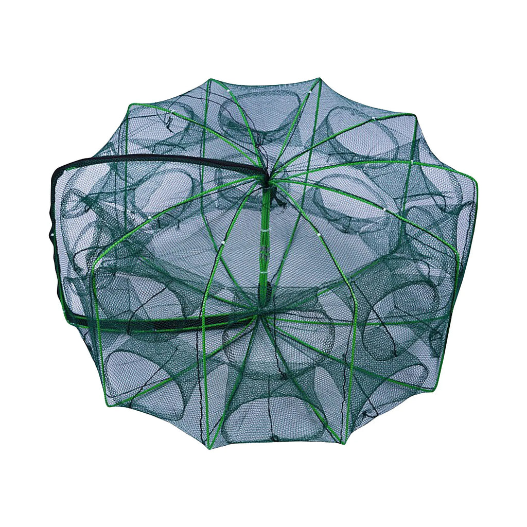 Folding fish cage trap fishing tool kit fish shrimp crayfish crab fishing net nylon material