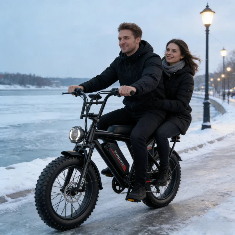 14 20 inch Electric fat bike 1000w 2000w 30-50MPH 30-60Miles Adjustable front brake seat,For Cycling Electric Bicycle