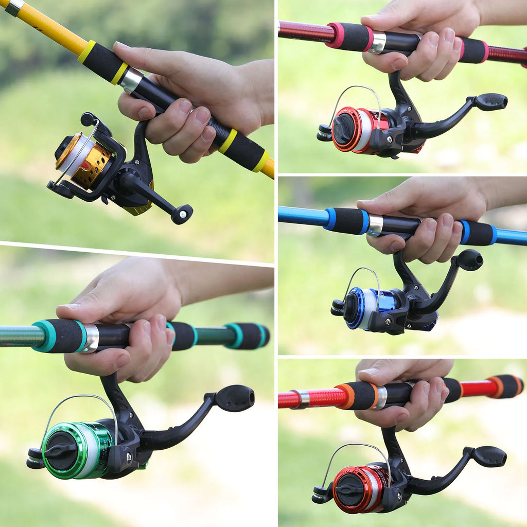 Spinning Fishing Rod and Reel Combo1.8M Telescopic Rod