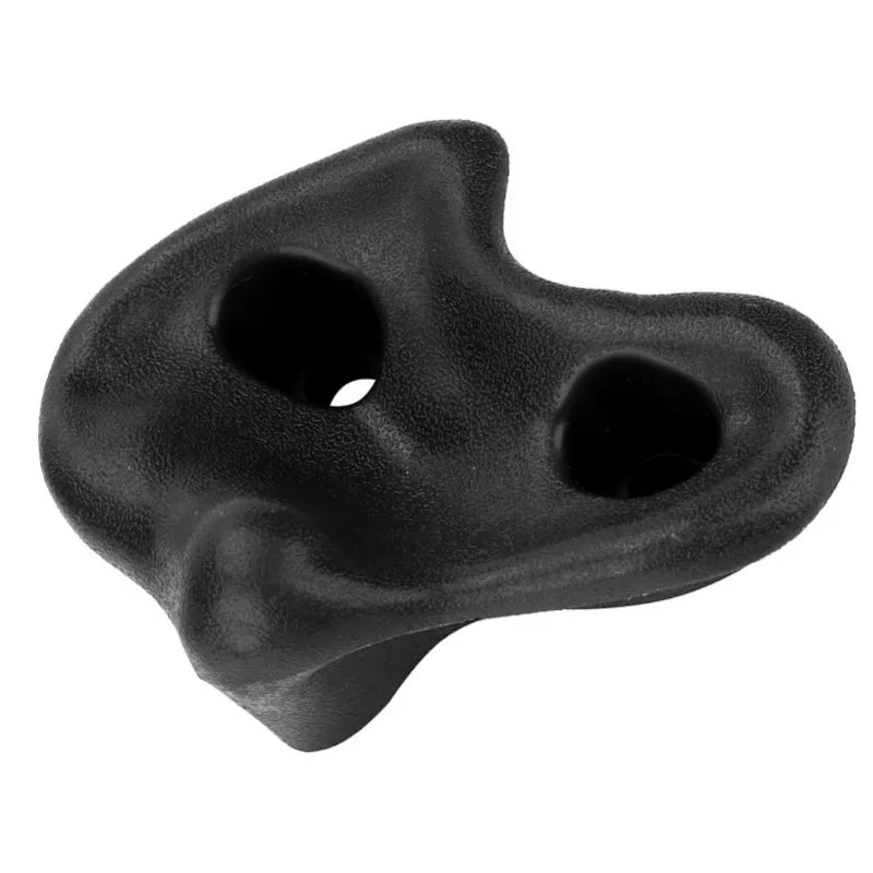 10PCS Plastic Textured Rock Climbing  Rocks Wall  Kids Assorted Kit Bolt Black