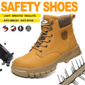 High-top PU anti-smash anti-puncture breathable safety boots
