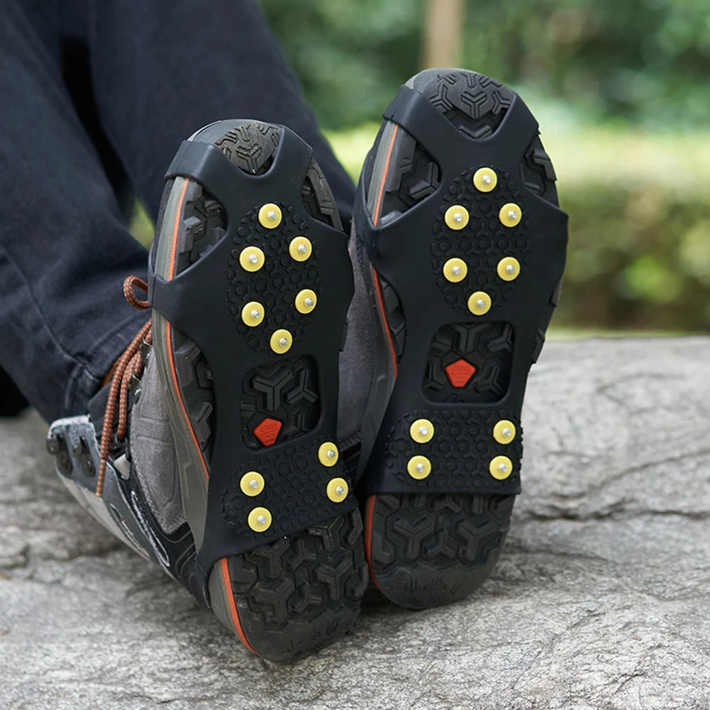 10 Teeth Climbing Crampons Mountaineering Cleats  Snow Claw Shoe