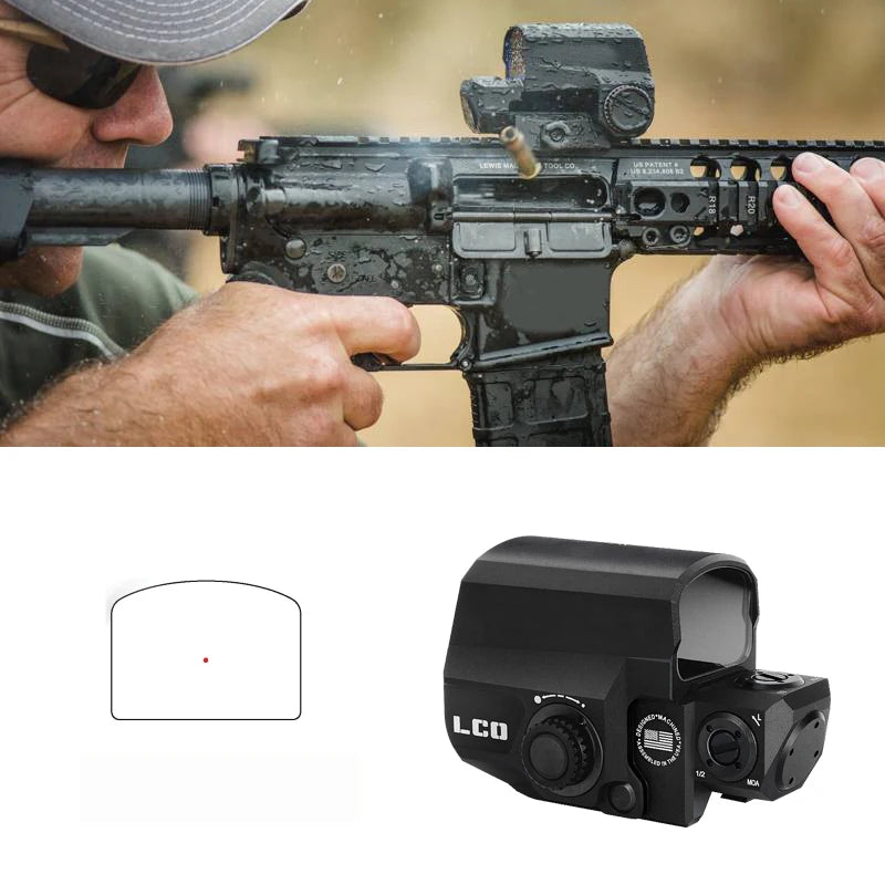 Tactical LCO Red Dot Holographic Reflex Sight Fit All 20mm Rail Mount