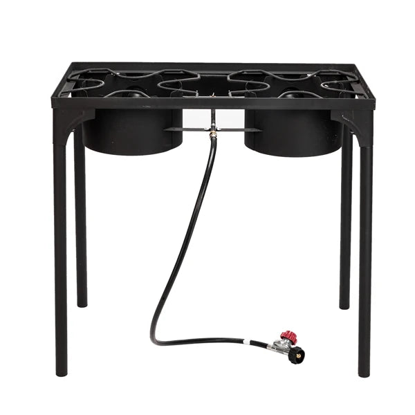 Outdoor Camp Stove High Pressure Propane Gas (Double Burner 150000-BTU)