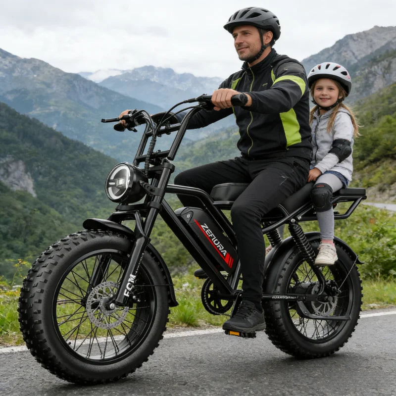 14 20 inch Electric fat bike 1000w 2000w 30-50MPH 30-60Miles Adjustable front brake seat,For Cycling Electric Bicycle