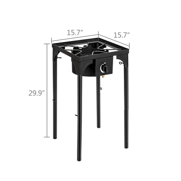 Outdoor Camp Stove High Pressure Propane Gas  (Single Burner 75000-BTU)