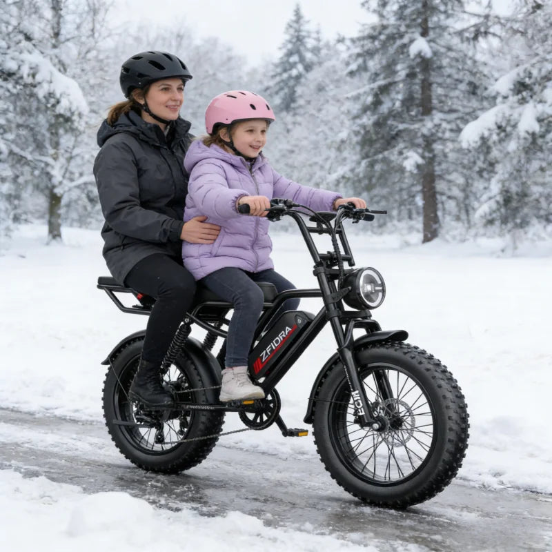 14 20 inch Electric fat bike 1000w 2000w 30-50MPH 30-60Miles Adjustable front brake seat,For Cycling Electric Bicycle