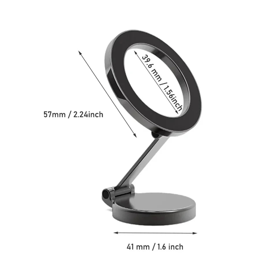 Folding Magnetic Car Compact Cell Phone Holder  for iPhone 14 13 12 Pro