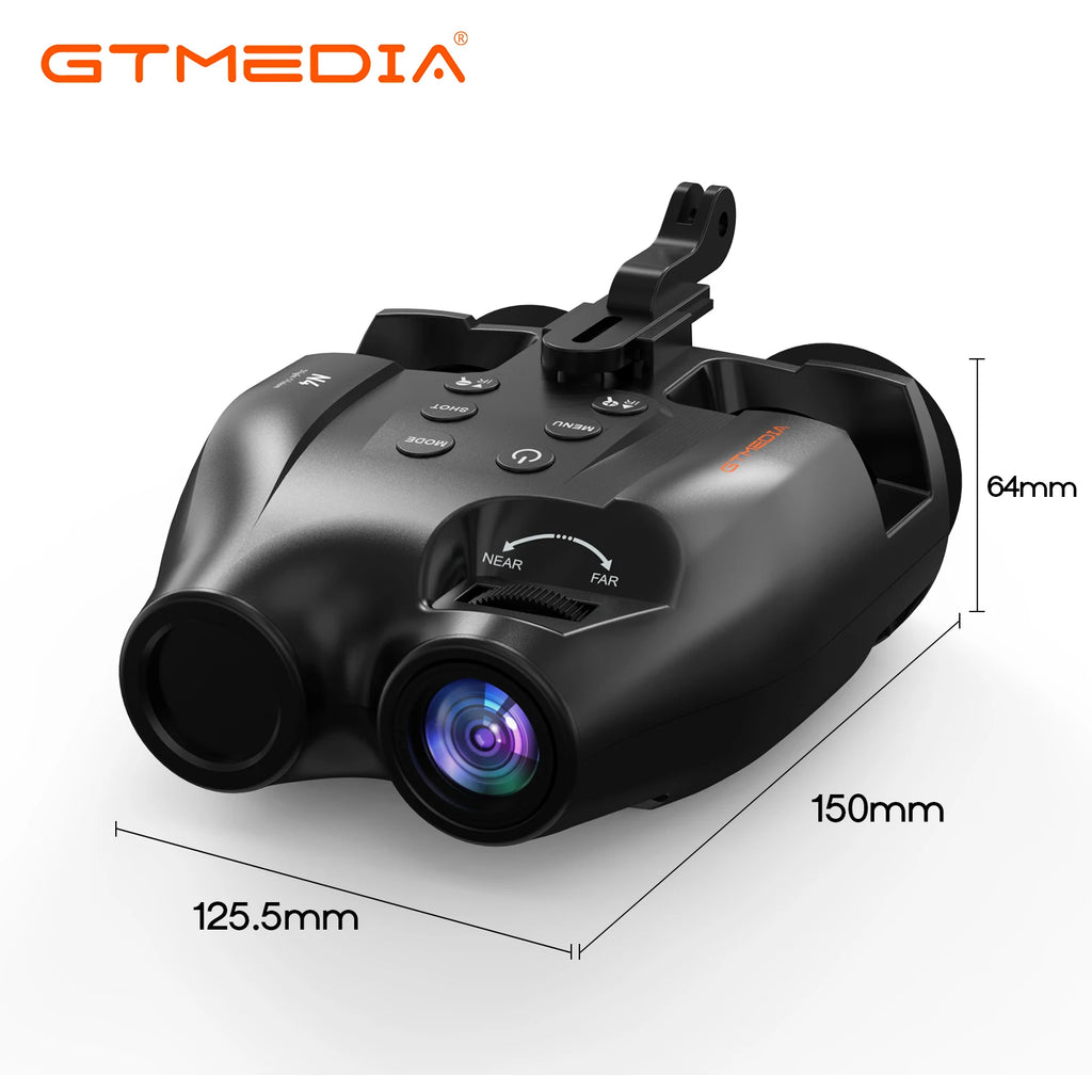 Night Vision Binoculars Featuring Adjustable Brightness 5x Zoom And 1080p