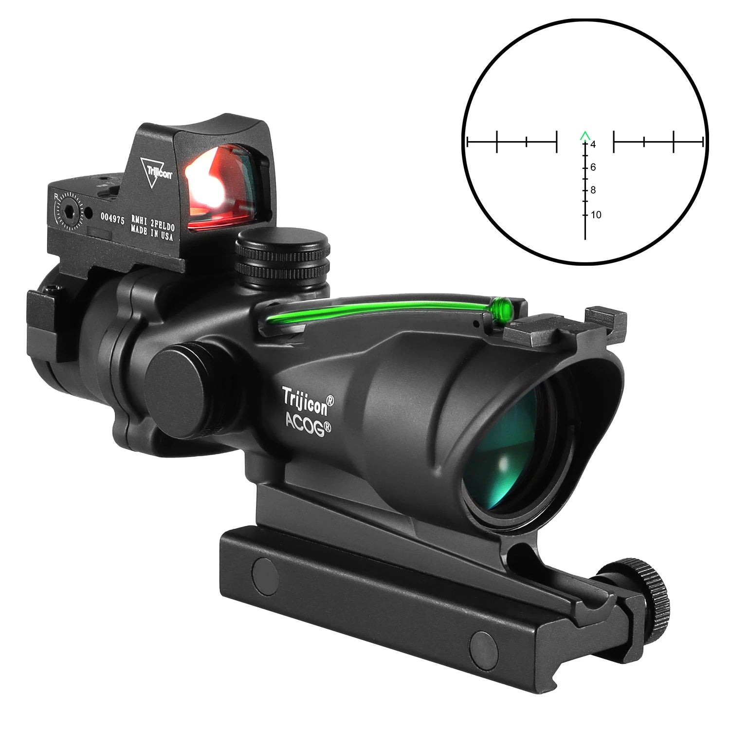 4x32 Red Dot 1x  4x  Red Do 20mm Rail Scope