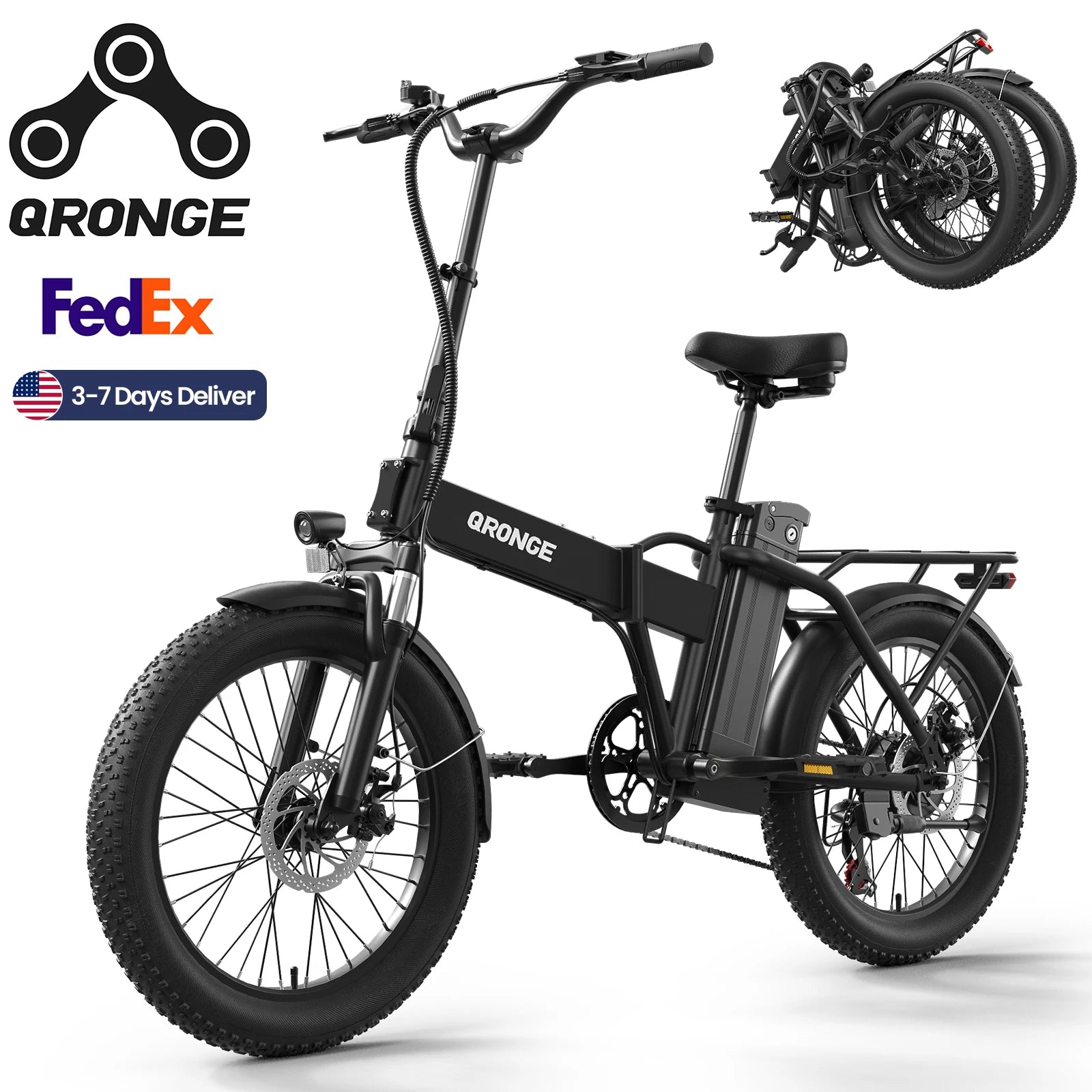 Folding Electric Bike 1000W Peak 48V  E-Bike