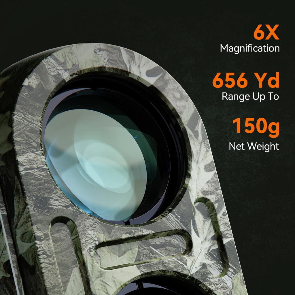 Range finder 7° Big Field 656Yd laser rangefinder , with Rain and Fog Ranging