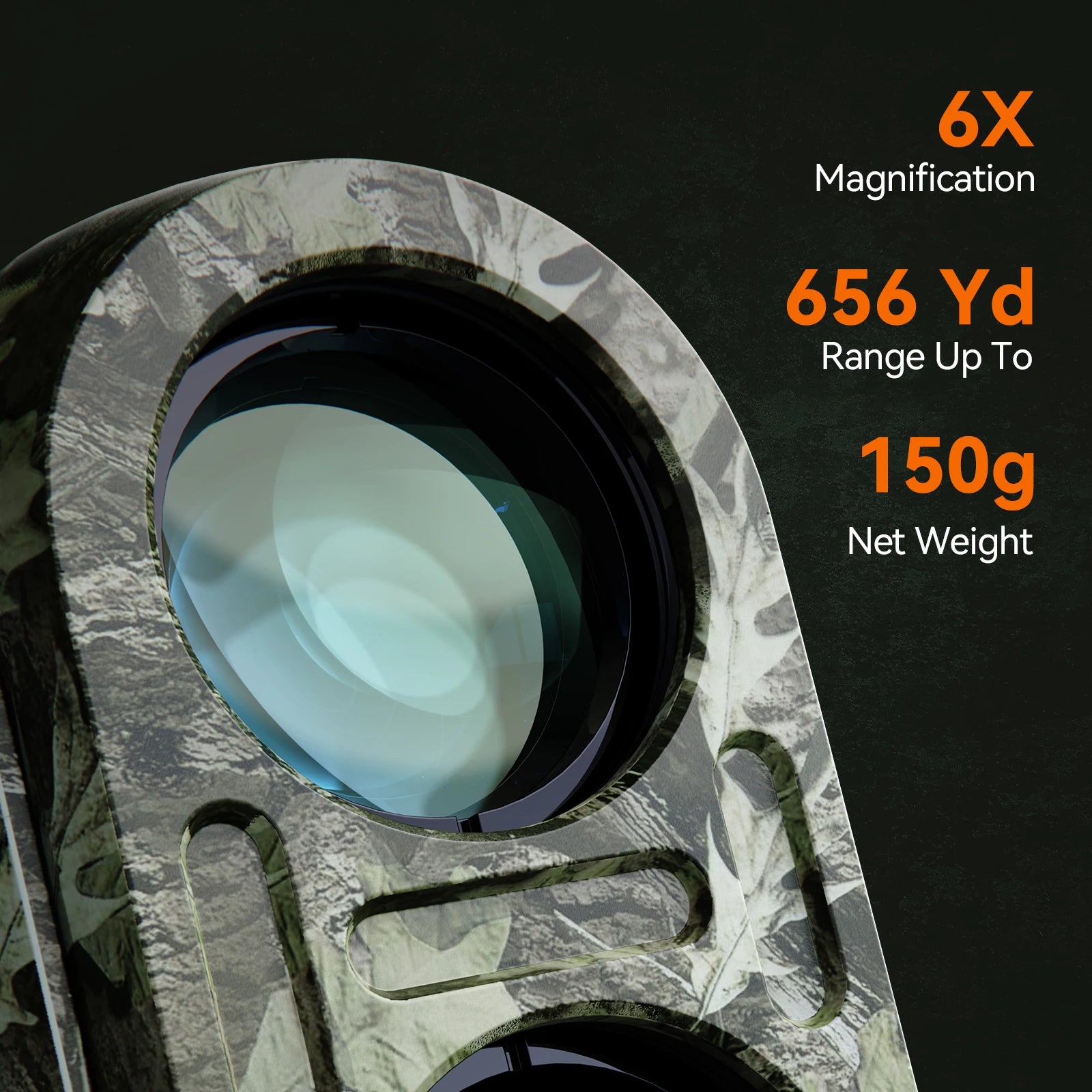 Range finder 7° Big Field 656Yd laser rangefinder , with Rain and Fog Ranging